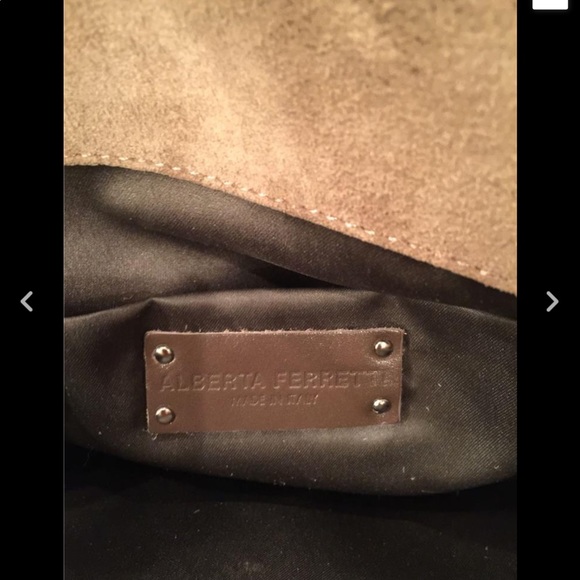 ALBERTA FERRETTI MUSTARD TEXTURED ENVELOPE HANDBAG - Picture 2 of 5